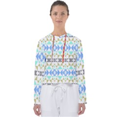 Multicolored Geometric Pattern Women s Slouchy Sweat by dflcprintsclothing