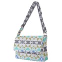 Multicolored Geometric Pattern Full Print Messenger Bag (S) View1