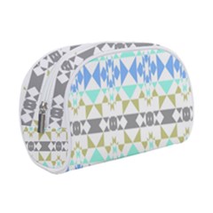 Multicolored Geometric Pattern Makeup Case (small)