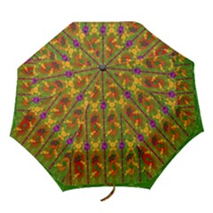 Sakura Blossoms Popart Folding Umbrellas by pepitasart