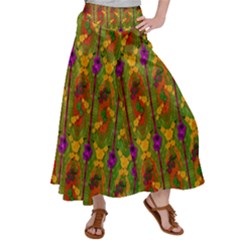 Sakura Blossoms Popart Satin Palazzo Pants by pepitasart