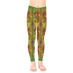 Sakura Blossoms Popart Kids  Leggings by pepitasart