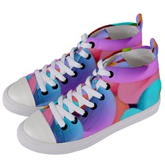 3d Color Swings Women s Mid-top Canvas Sneakers