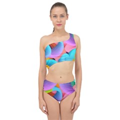 3d Color Swings Spliced Up Two Piece Swimsuit by Sparkle