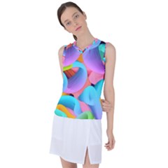 3d Color Swings Women s Sleeveless Sports Top