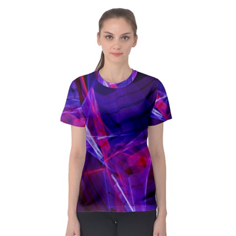 Fractal Flash Women s Sport Mesh Tee by Sparkle