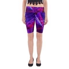 Fractal Flash Yoga Cropped Leggings by Sparkle