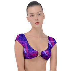 Fractal Flash Cap Sleeve Ring Bikini Top