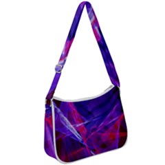 Fractal Flash Zip Up Shoulder Bag