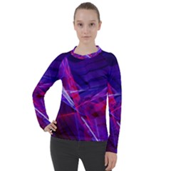 Fractal Flash Women s Pique Long Sleeve Tee