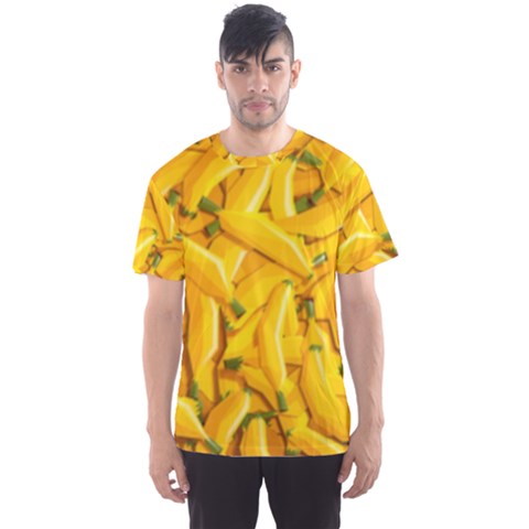 Geometric Bananas Men s Sports Mesh Tee by Sparkle