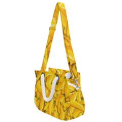 Geometric Bananas Rope Handles Shoulder Strap Bag by Sparkle