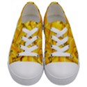 Geometric Bananas Kids  Low Top Canvas Sneakers View1