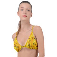 Geometric Bananas Knot Up Bikini Top