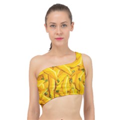 Geometric Bananas Spliced Up Bikini Top 