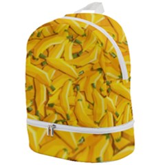 Geometric Bananas Zip Bottom Backpack