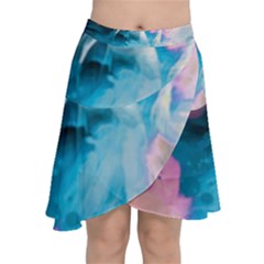 Colorful Beach Chiffon Wrap Front Skirt by Sparkle