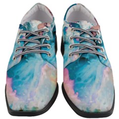 Colorful Beach Women Heeled Oxford Shoes by Sparkle