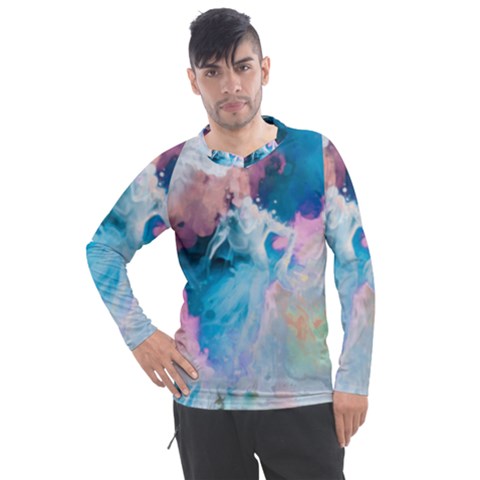 Colorful Beach Men s Pique Long Sleeve Tee by Sparkle