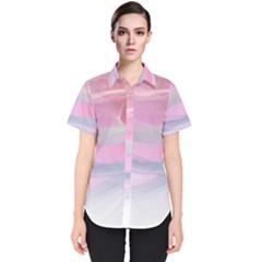 Pink Fractal Women s Short Sleeve Shirt