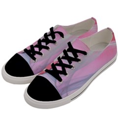 Pink Fractal Men s Low Top Canvas Sneakers by Sparkle