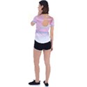 Pink Fractal Back Circle Cutout Sports Tee View2