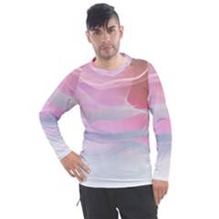 Pink Fractal Men s Pique Long Sleeve Tee