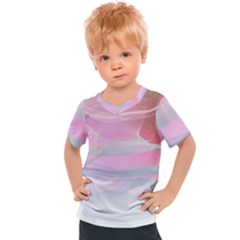 Pink Fractal Kids  Sports Tee