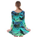 Digital Abstract Long Sleeve Skater Dress View2