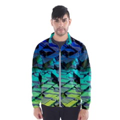 Digital Abstract Men s Windbreaker