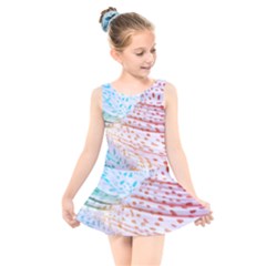 Spots Waves Kids  Skater Dress Swimsuit by Sparkle