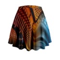 3d Rainbow Choas Mini Flare Skirt View2