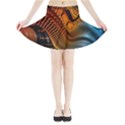 3d Rainbow Choas Mini Flare Skirt View3