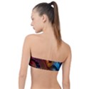 3d Rainbow Choas Classic Bandeau Bikini Top  View2