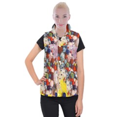 Colorful Choas Women s Button Up Vest by Sparkle