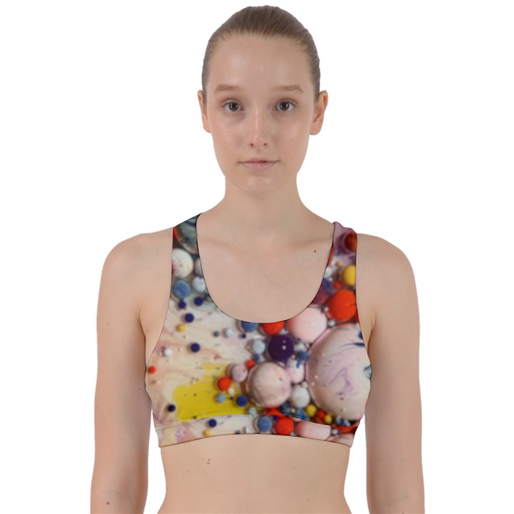 Colorful Choas Back Weave Sports Bra