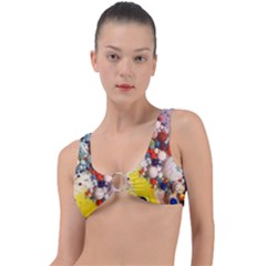 Colorful Choas Ring Detail Bikini Top