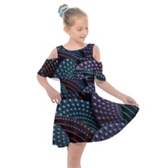 Fractal Sells Kids  Shoulder Cutout Chiffon Dress by Sparkle