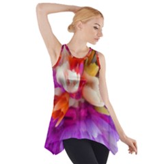 Poppy Flower Side Drop Tank Tunic by Sparkle