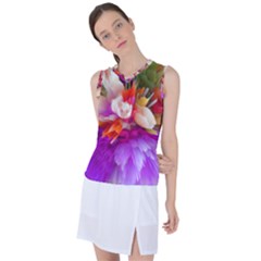 Poppy Flower Women s Sleeveless Sports Top by Sparkle