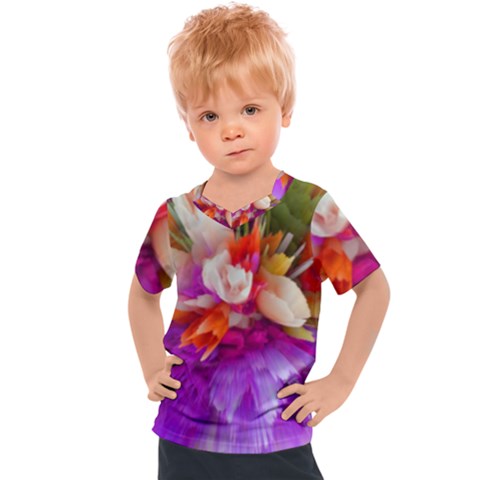 Poppy Flower Kids  Sports Tee by Sparkle