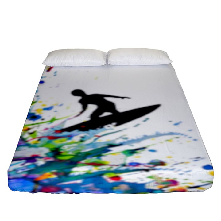 Nature Surfing Fitted Sheet (King Size)