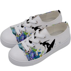 Nature Surfing Kids  Low Top Canvas Sneakers by Sparkle