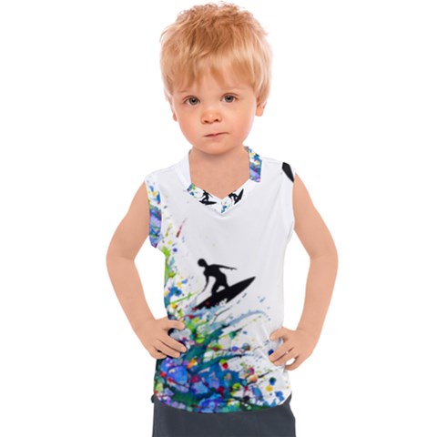 Nature Surfing Kids  Sport Tank Top by Sparkle