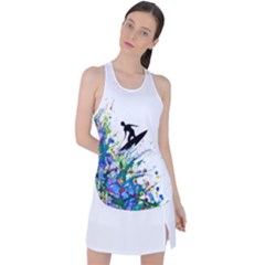 Nature Surfing Racer Back Mesh Tank Top by Sparkle