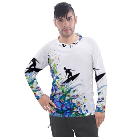 Nature Surfing Men s Pique Long Sleeve Tee by Sparkle