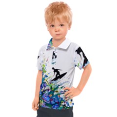 Nature Surfing Kids  Polo Tee