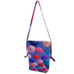 Rainbow Umbrella Folding Shoulder Bag by Sparkle