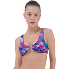 Rainbow Umbrella Ring Detail Bikini Top