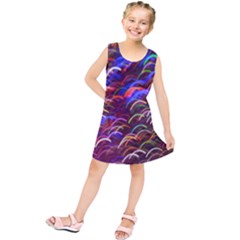 Fractal Rings Kids  Tunic Dress by Sparkle